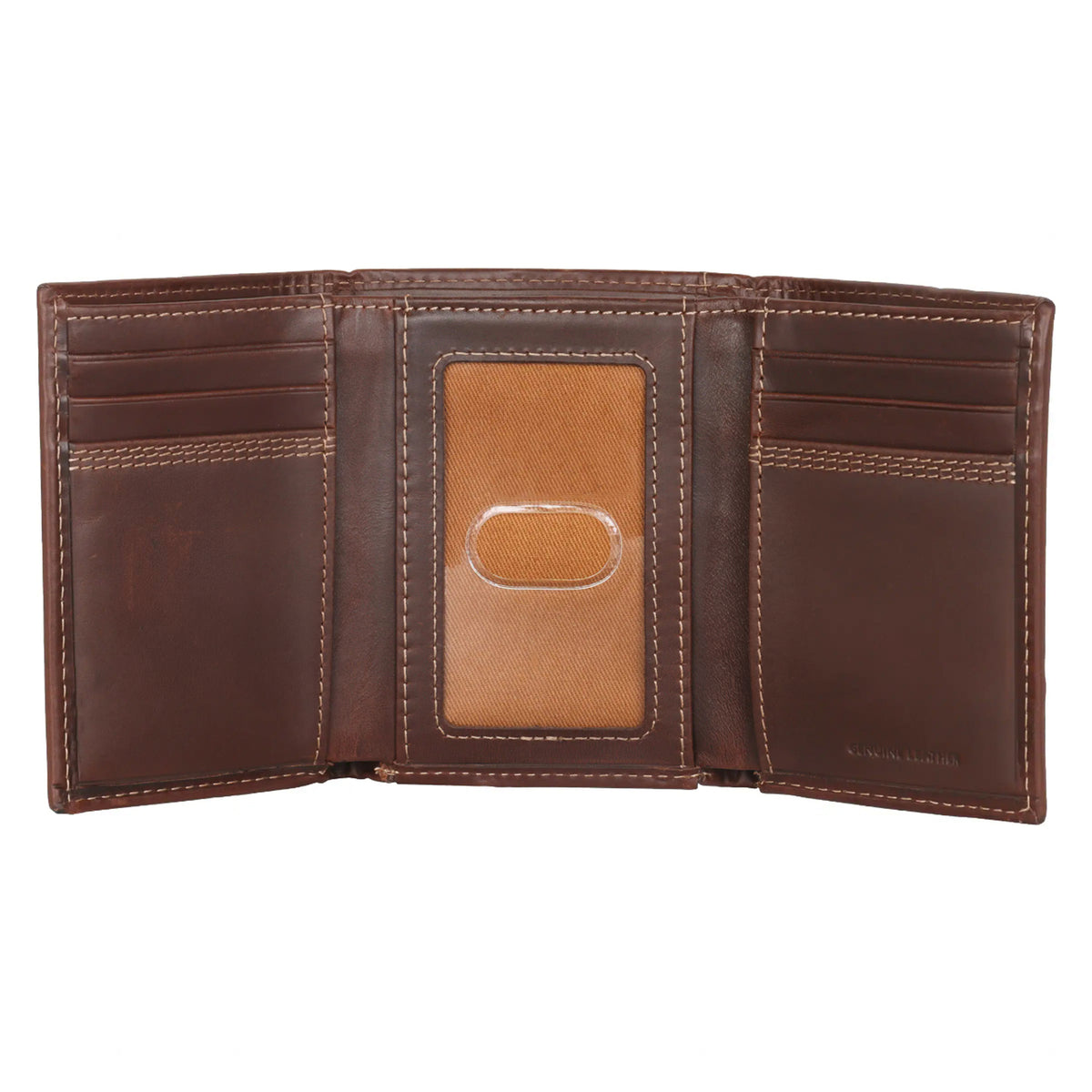 Carhartt Leather Triple-Stitched Trifold Wallet