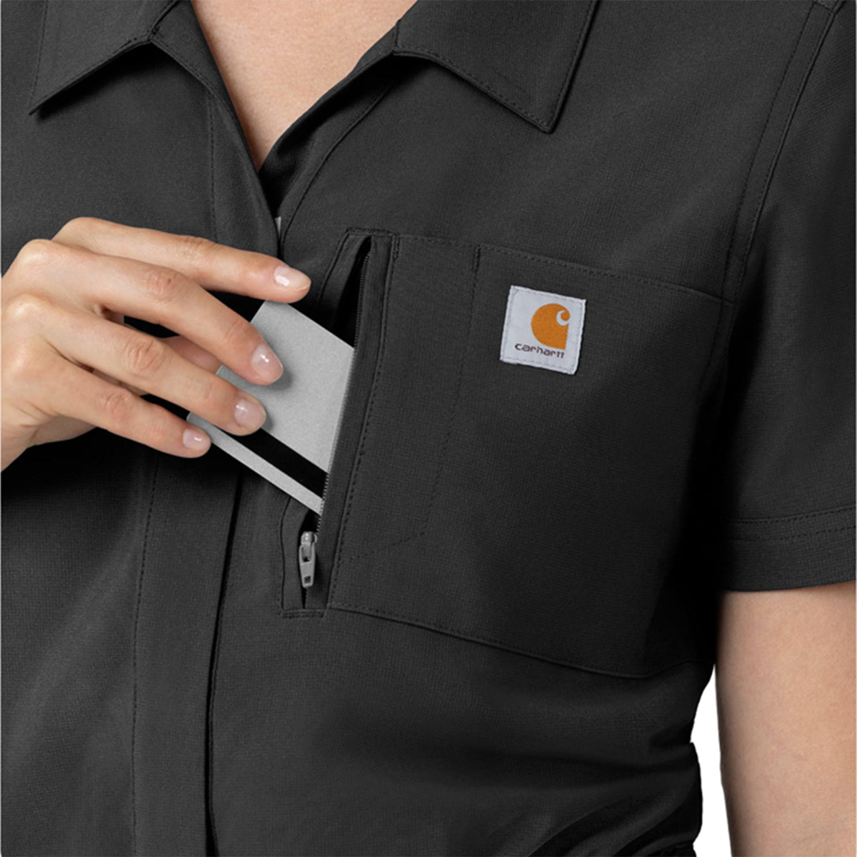 Carhartt Women's Force Cross-Flex Short Sleeve Scrub Coverall