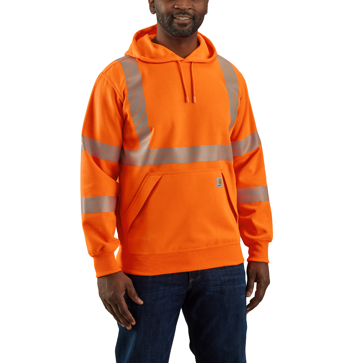 Carhartt Men's Hi-Vis Rain Defender Class 3 Sweatshirt - Work World Carhartt Men's Hi-Vis Rain Defender Class 3 Sweatshirt - Work World