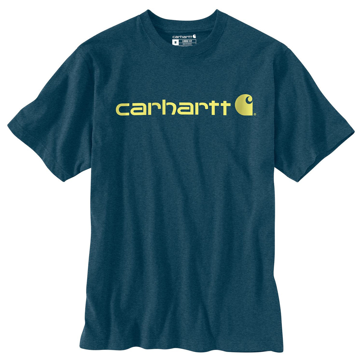 Carhartt Men's Dearborn Loose Logo T-Shirt T-Shirts Carhartt Night Blue Heather 2XL Reg