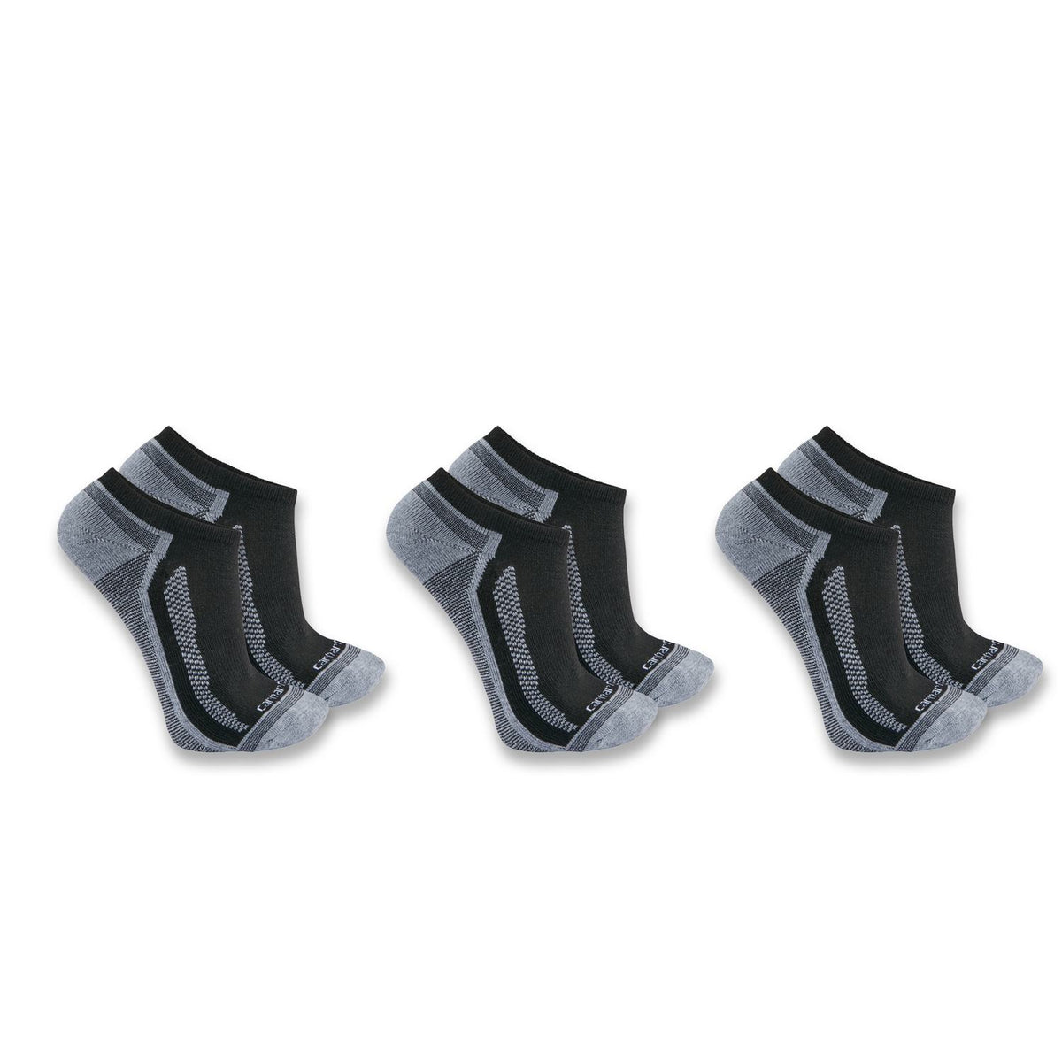 Carhartt Men's Force Midweight Low-Cut Sock 3-Pack Socks Carhartt Black L
