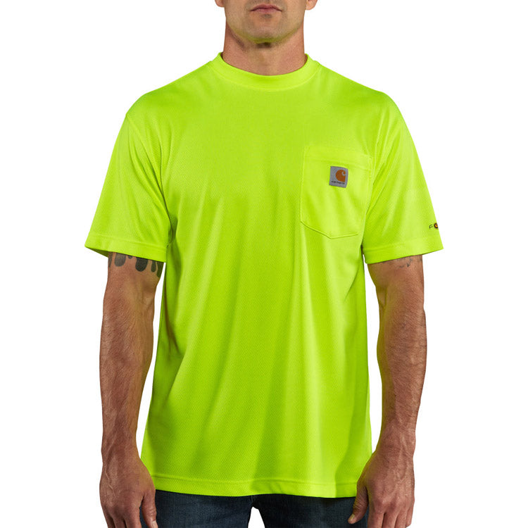 Carhartt Men's Hi-Vis Short Sleeve T-Shirt T-Shirts Carhartt Brite Lime 2XL Reg