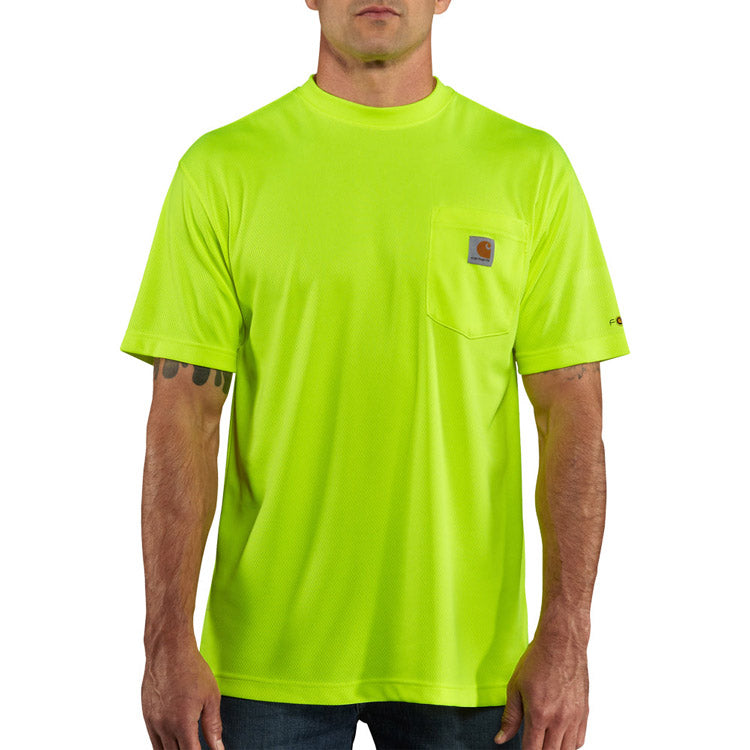 Carhartt Men&#39;s Hi-Vis Short Sleeve T-Shirt - Work World - Workwear, Work Boots, Safety Gear