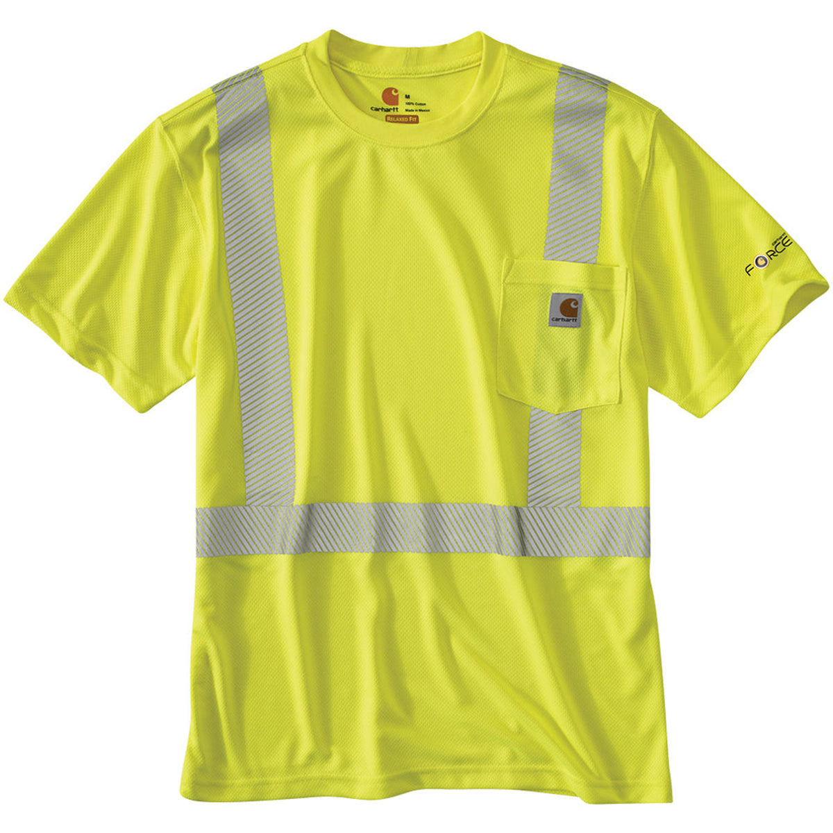 Carhartt Men&#39;s Force Class 2 Hi-Vis Short Sleeve T-Shirt - Work World - Workwear, Work Boots, Safety Gear