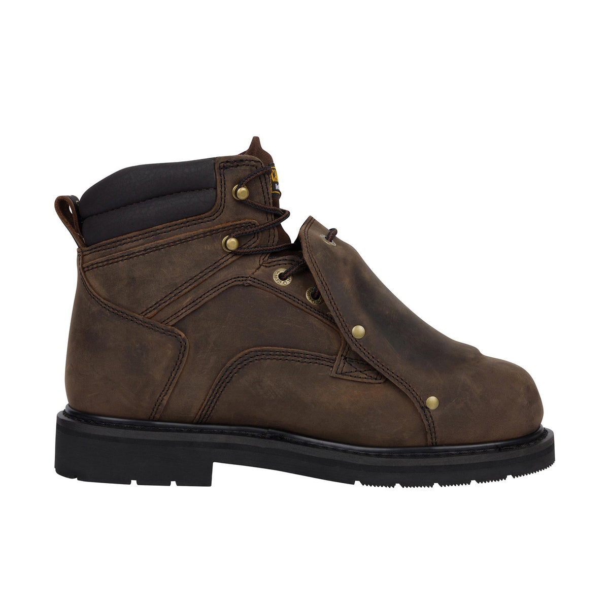 Carolina Men's Metpro” External Met Guard Wide Steel Toe Work Boot Work Boots Carolina Dark Brown Crazy Horse 10 2E