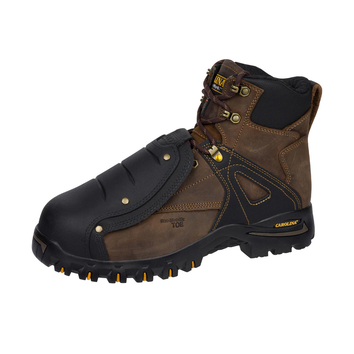 Carolina Men's Miter Ext 6” Waterproof Tiger D3o® External Met Guard Comp Toe Work Boot Work Boots Carolina