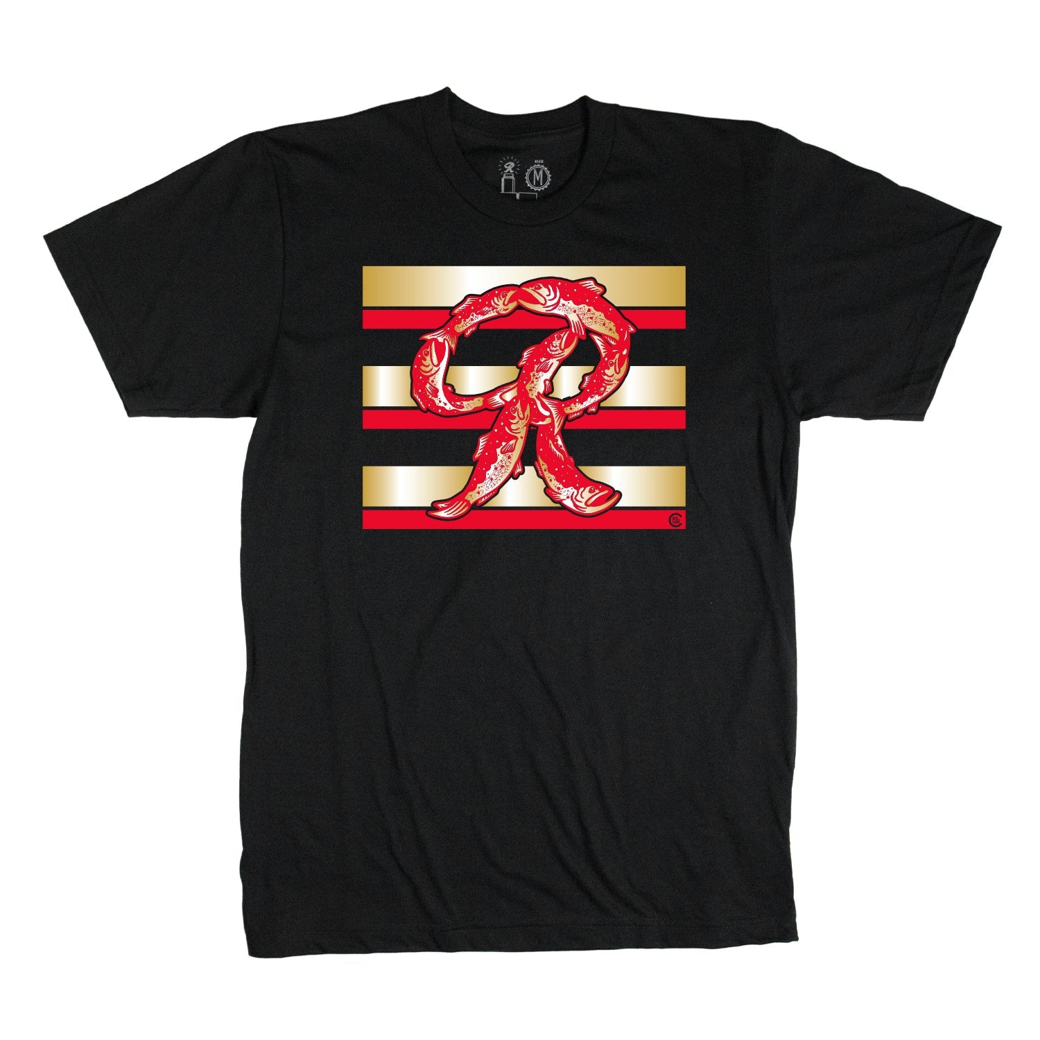 Casual Industrees Men's Rainier Fish Graphic Hi-Vis Tee - Work World - Workwear, Work Boots, Safety Gear