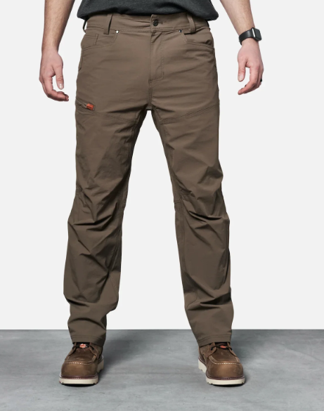 BRUNT Men's The Costello Tech Work Pant Pants BRUNT Brown 32 30 Inseam