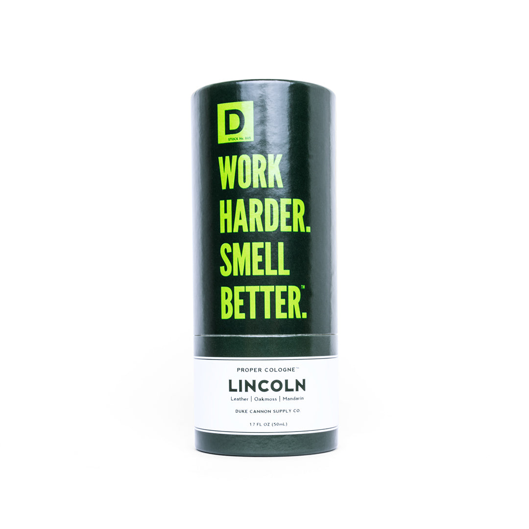 Duke Cannon Lincoln Proper Cologne - Work World - Workwear, Work Boots, Safety Gear