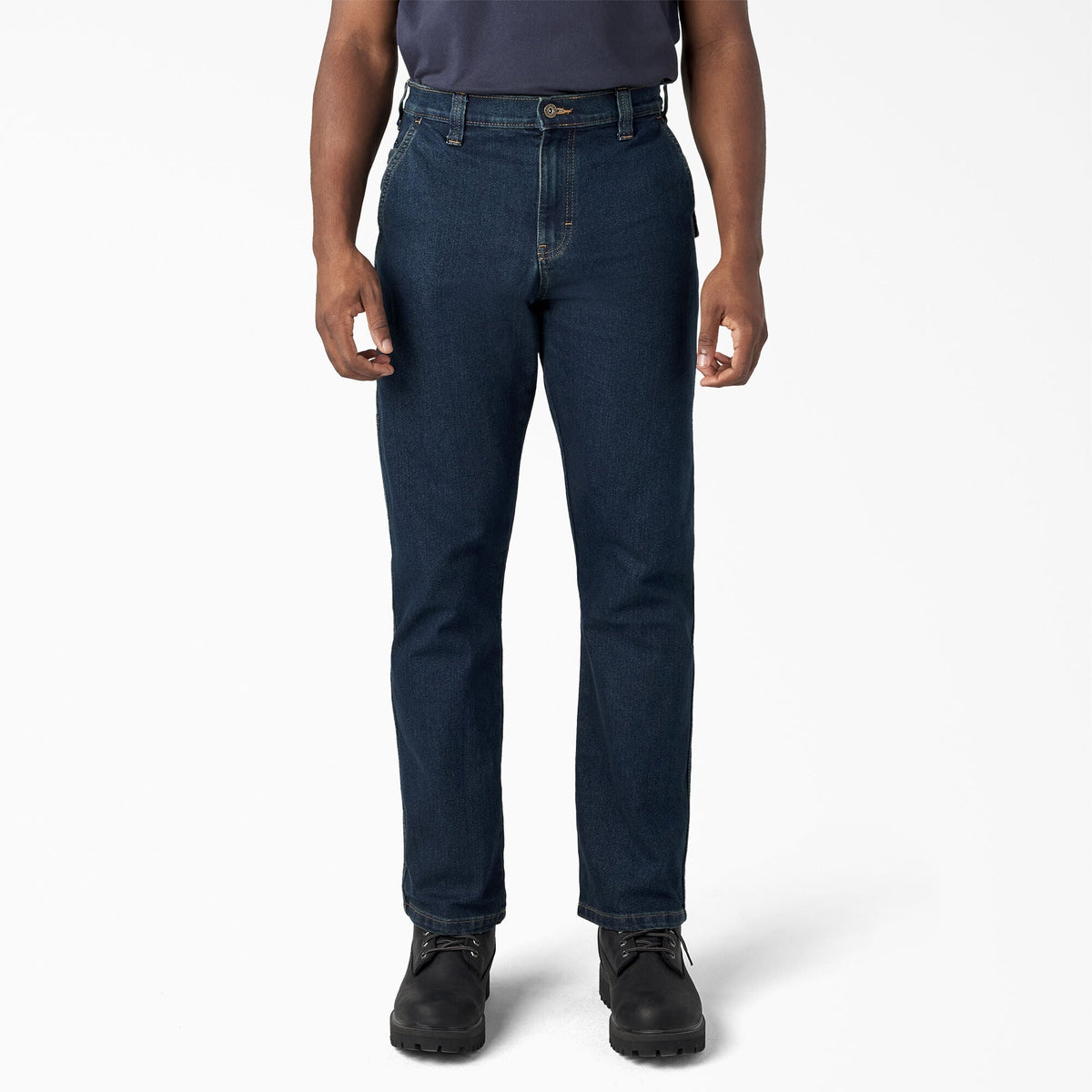 Dickies Men's FLEX Regular Fit Carpenter Utility Jean Pants Dickies Dark Wash 30 30 Inseam