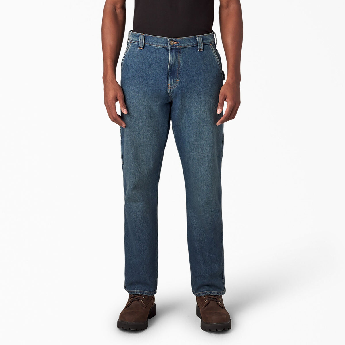 Dickies Men's FLEX Regular Fit Carpenter Utility Jean Pants Dickies Tinted Wash 30 30 Inseam