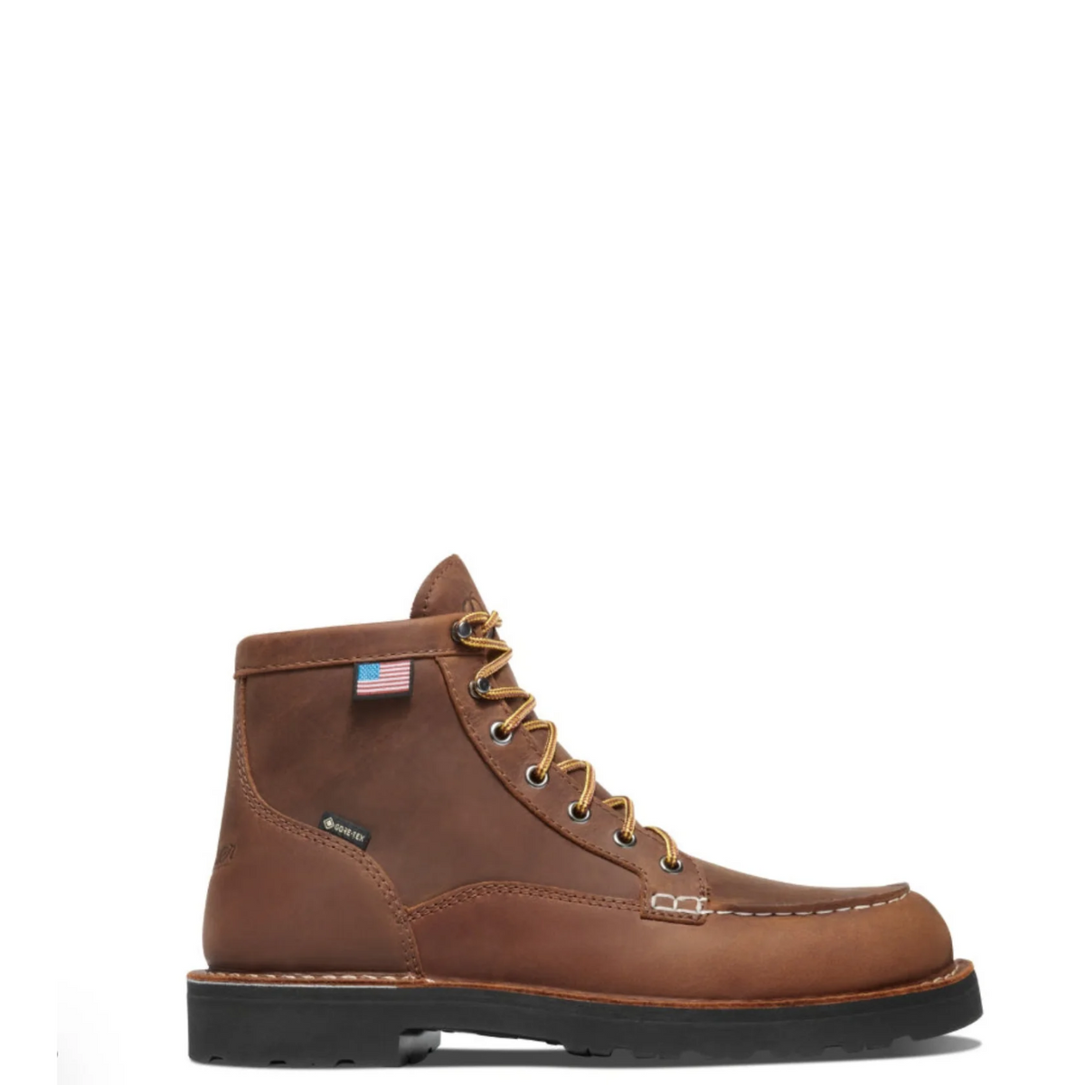 Danner Men's Bull Run GTX 6" Waterproof EH Moc Toe Boot Work Boots Danner Tobacco 10 2E