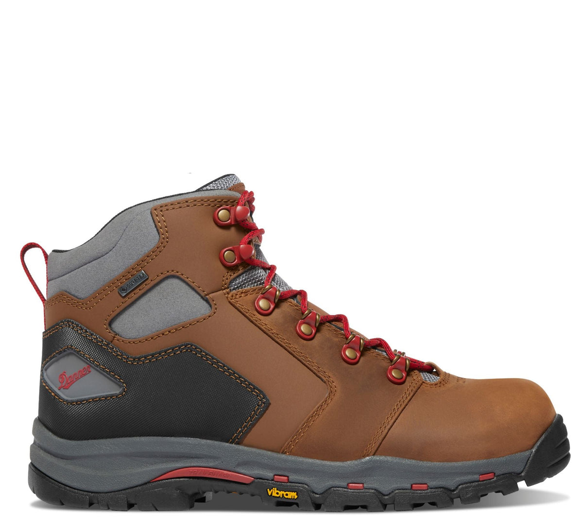 Danner Men's Vicious 4.5" Waterproof EH Work Boot Work Boots Danner Brown/Red 10 2E