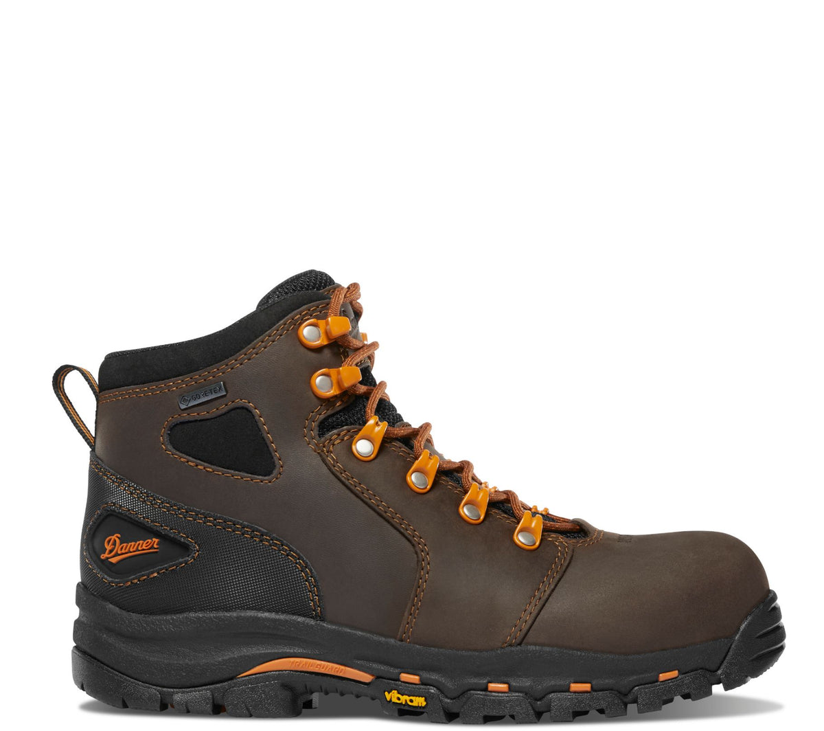 Danner Women's Vicious 4" Waterproof EH NMT Work Boot Work Boots Danner Brown/Orange 10 M