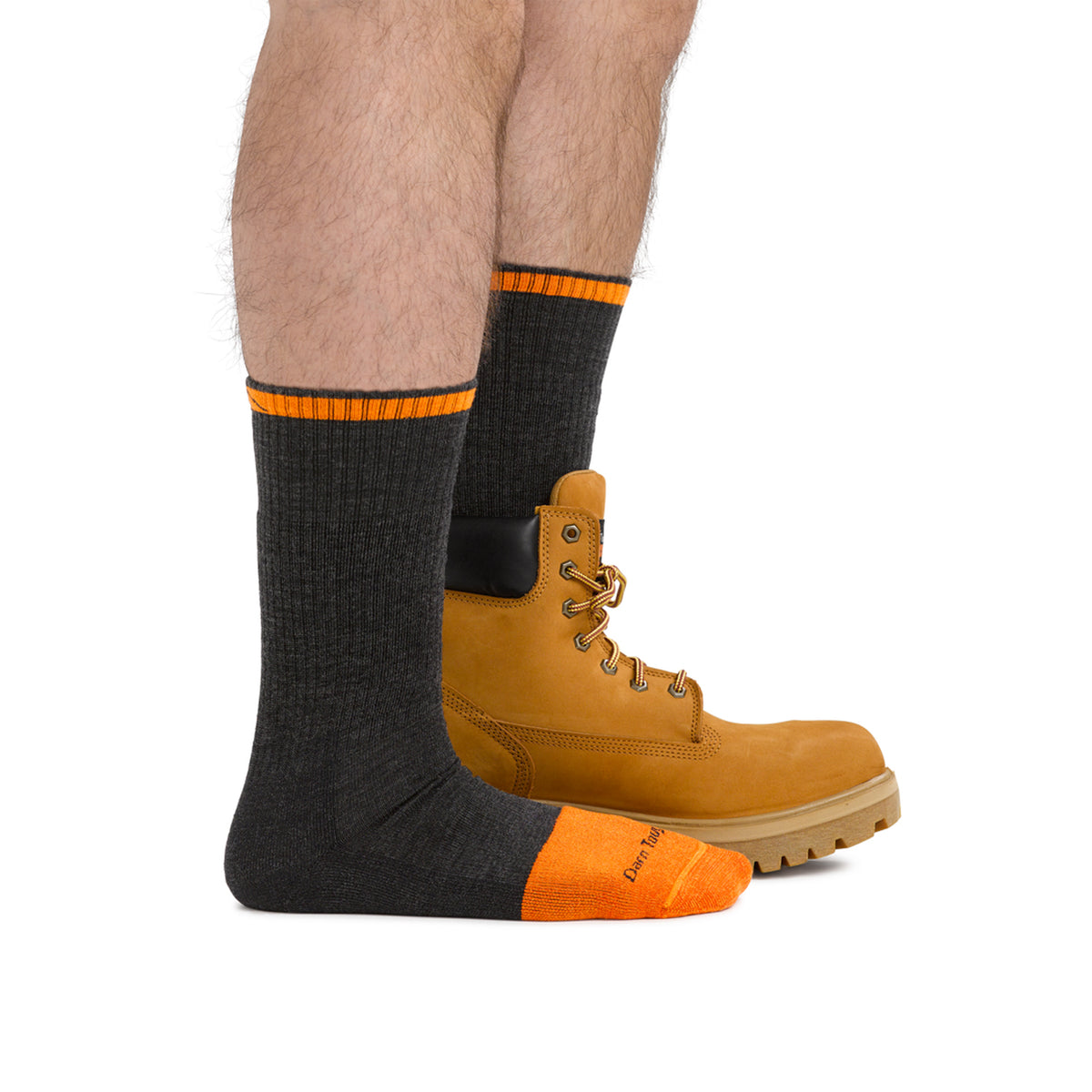 Darn Tough Men's Steely Boot Midweight Work Socks Socks Darn Tough