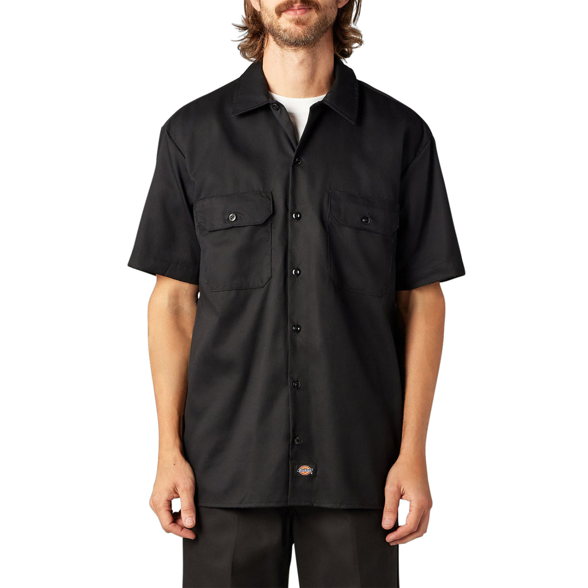 Dickies Men's FLEX Relaxed Fit Short Sleeve Work Shirt