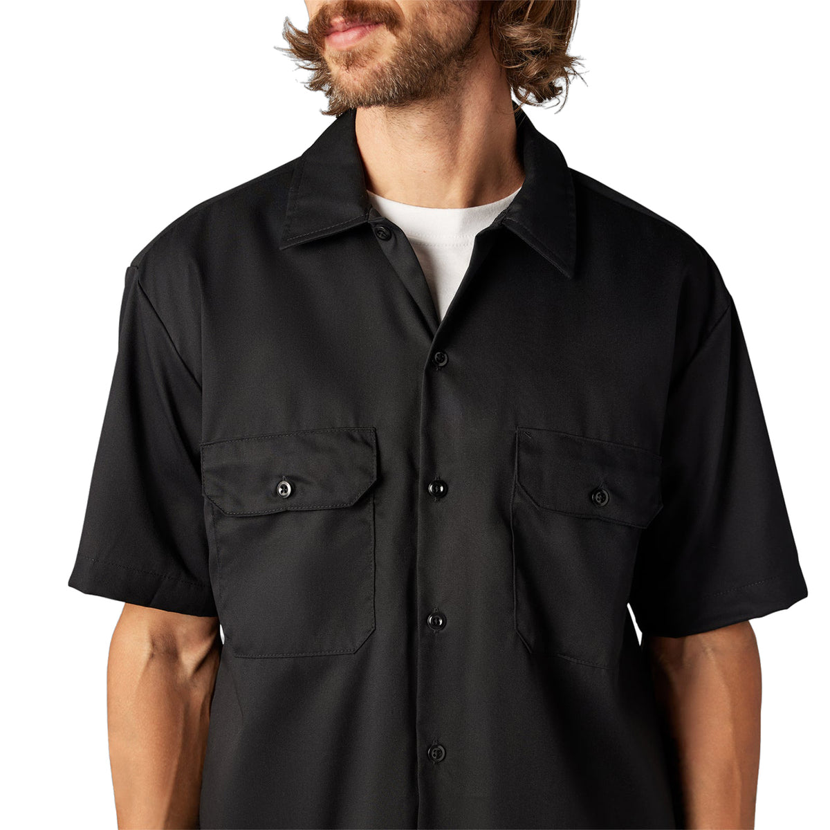 Dickies Men's FLEX Relaxed Fit Short Sleeve Work Shirt