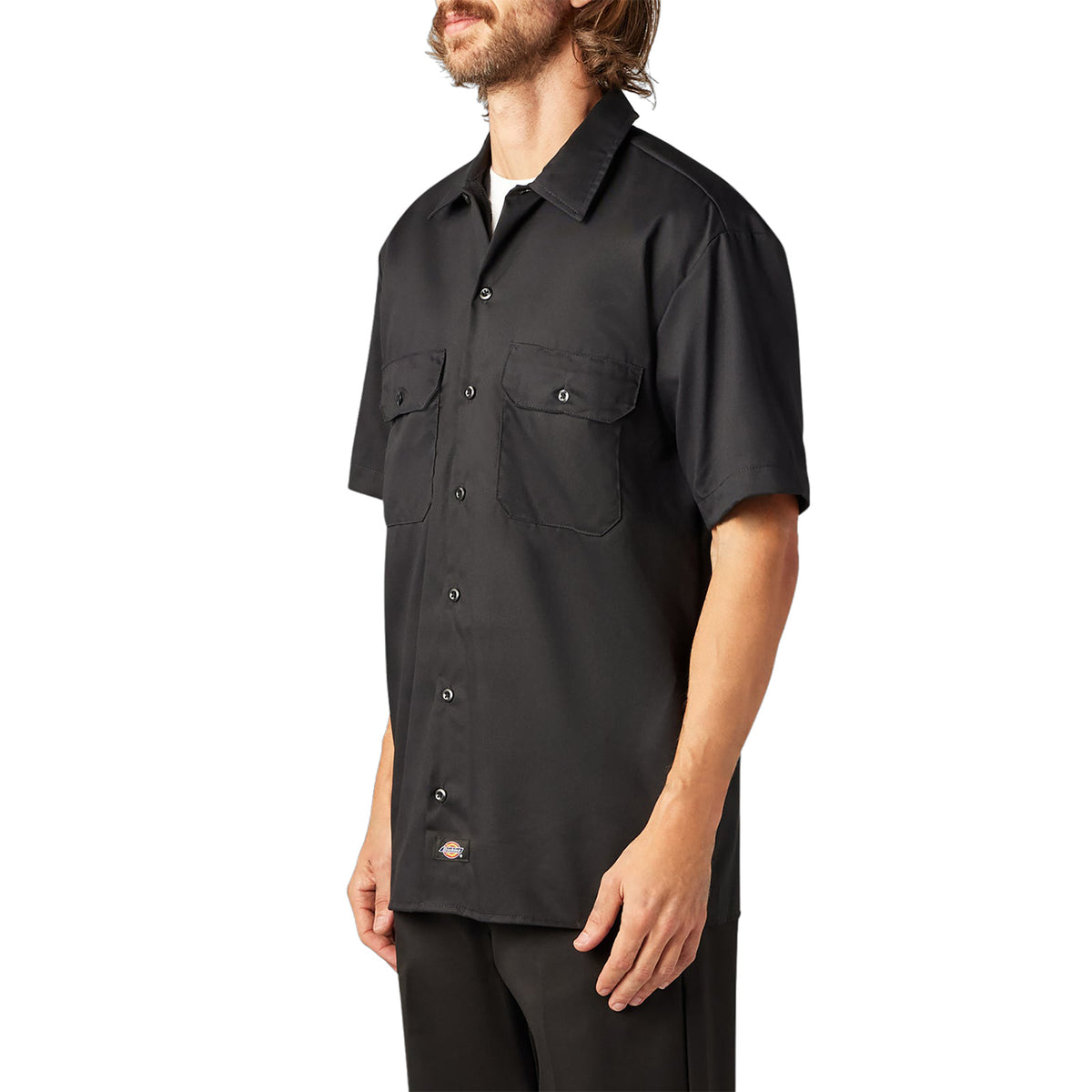 Dickies Men's FLEX Relaxed Fit Short Sleeve Work Shirt