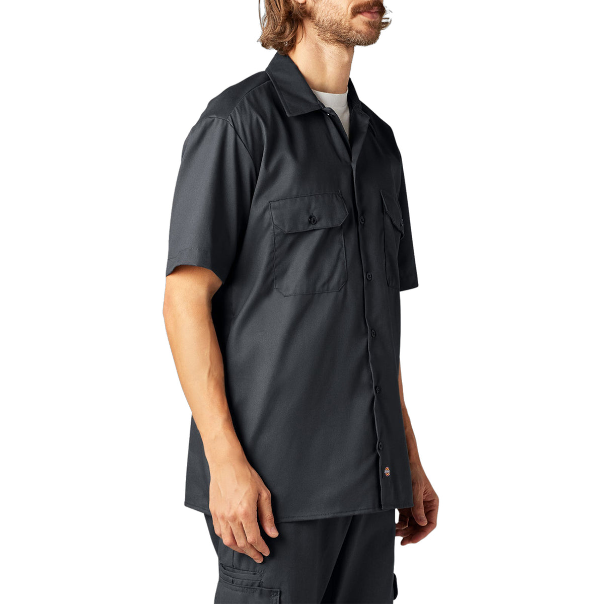 Dickies Men's FLEX Relaxed Fit Short Sleeve Work Shirt