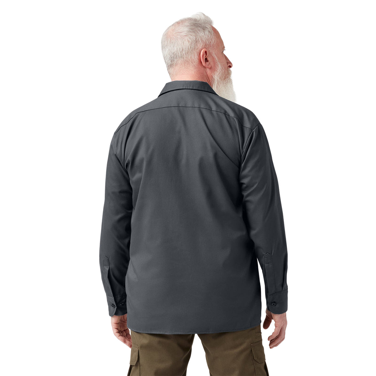 Dickies Men's FLEX Relaxed Fit Long Sleeve Work Shirt
