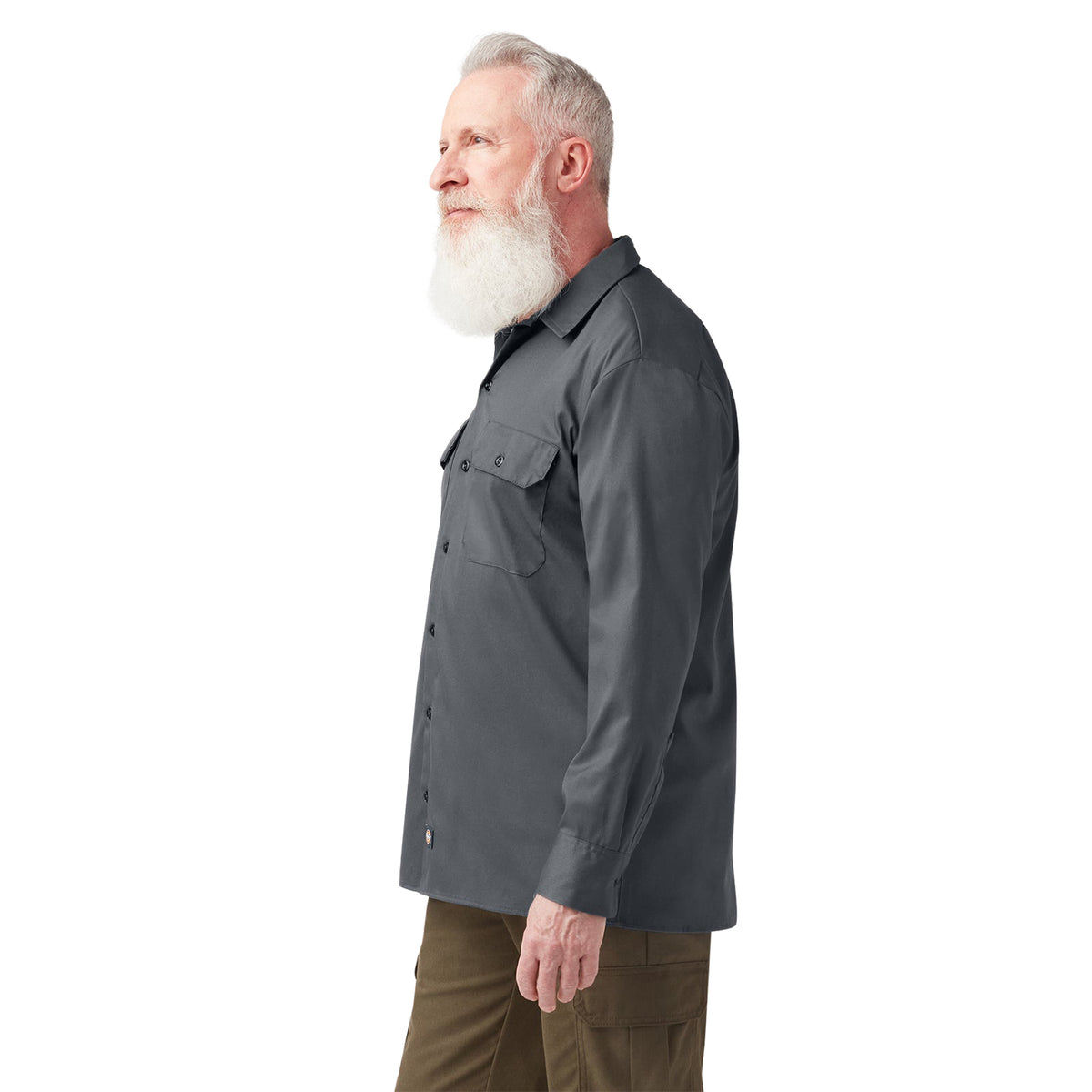 Dickies Men's FLEX Relaxed Fit Long Sleeve Work Shirt