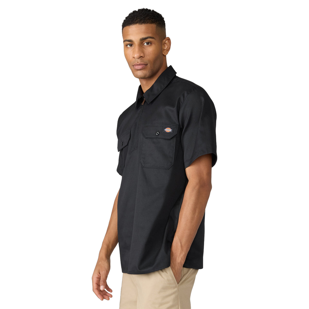 Dickies Men's 1/4 Zip Work Shirt