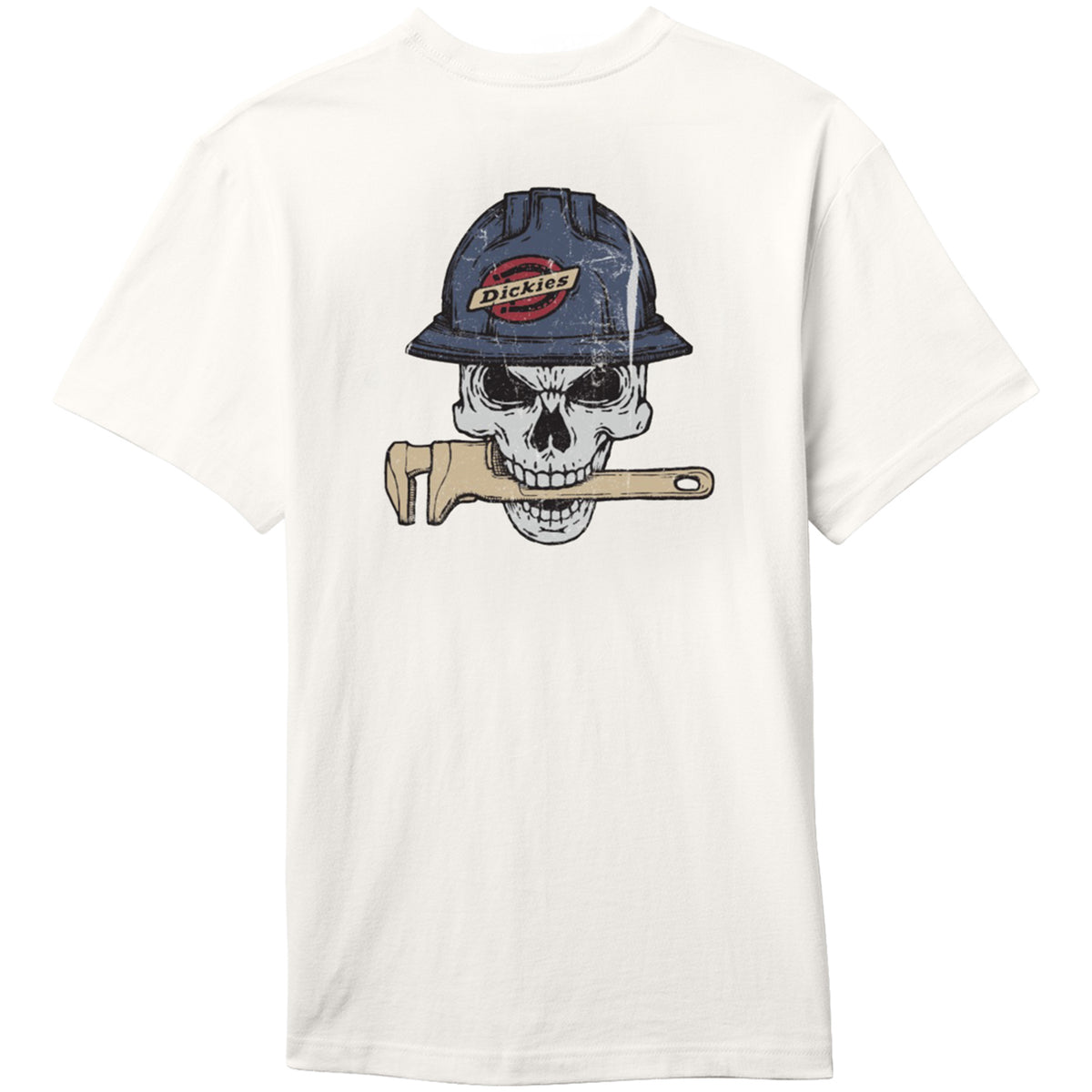 Dickies Men's Construction Skull Graphic T-Shirt T-Shirts Dickies Snow White 2XL Reg