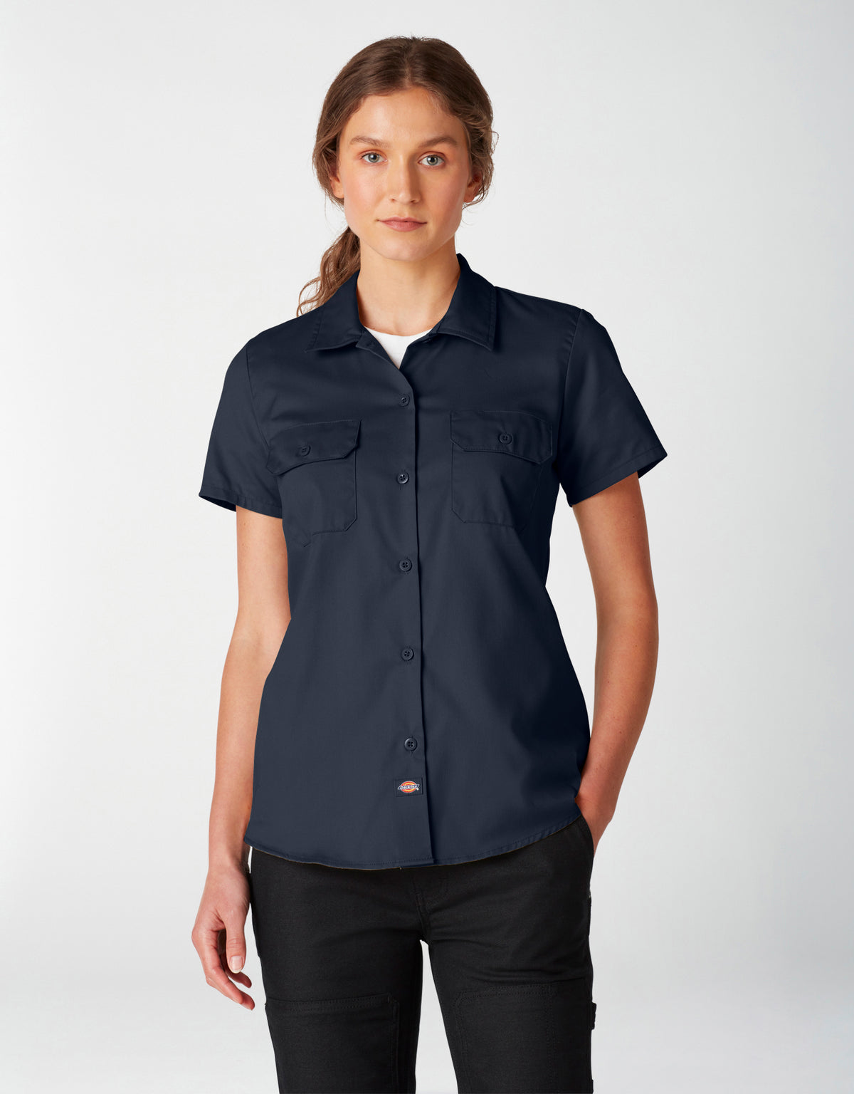 Dickies Women&#39;s FLEX Short Sleeve Work Shirt - Work World - Workwear, Work Boots, Safety Gear