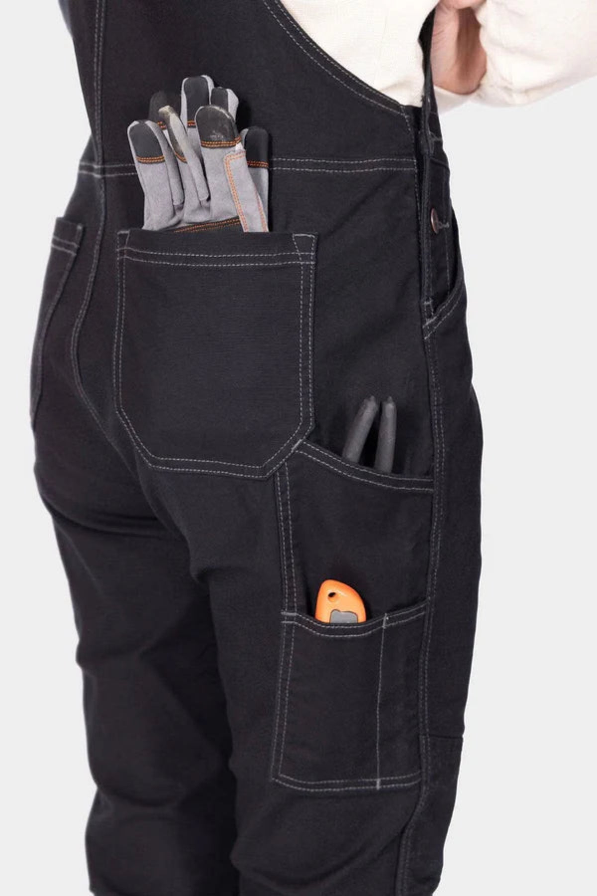 Dovetail Workwear Women's GO TO Double-Knee Stretch Canvas Bib - Work World - Workwear, Work Boots, Safety Gear