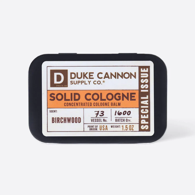 Duke Cannon Birchwood Solid Cologne - Work World - Workwear, Work Boots, Safety Gear