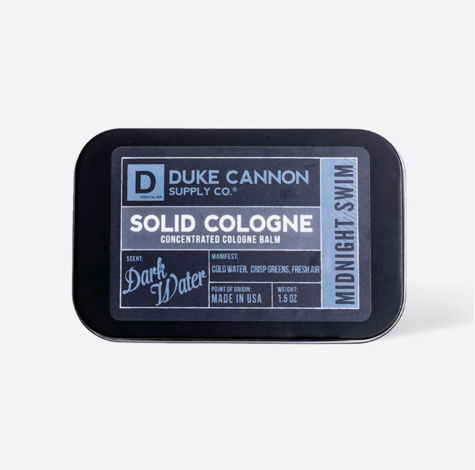Duke Cannon Midnight Swim Solid Cologne Toiletries Duke Cannon Midnight Swim OS