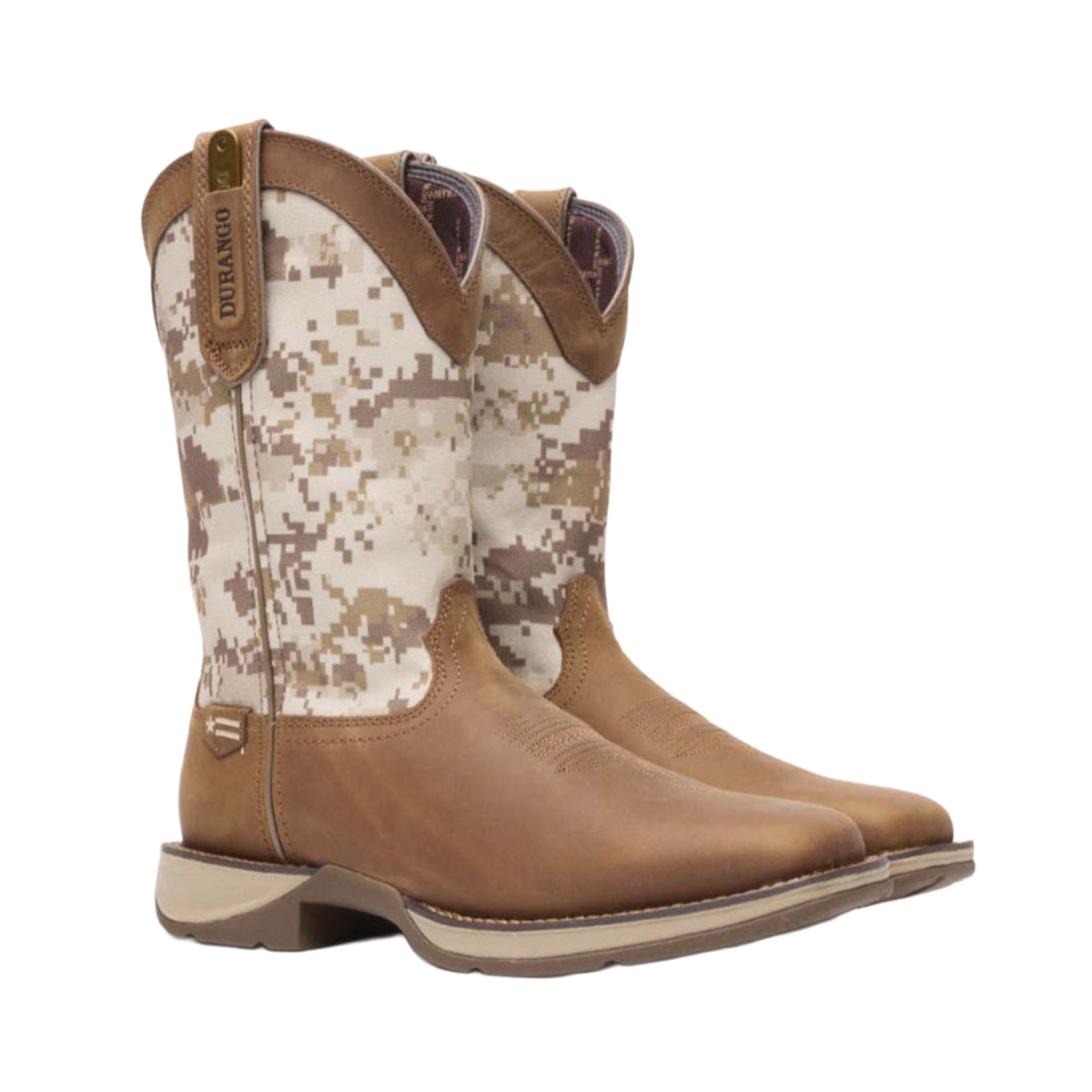 Durango Men's Rebel Desert Camo Pull-on Soft Toe Work Boot Work Boots Durango