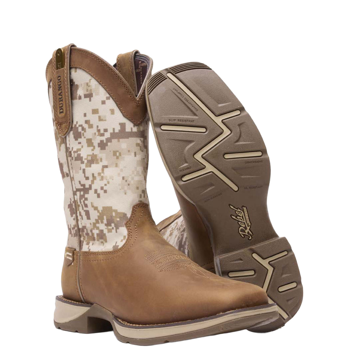 Durango Men's Rebel Desert Camo Pull-on Soft Toe Work Boot Work Boots Durango
