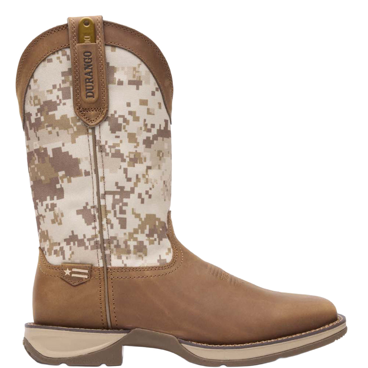 Durango Men's Rebel Desert Camo Pull-on Soft Toe Work Boot Work Boots Durango Dusty Brown/Desert Camo 10 M