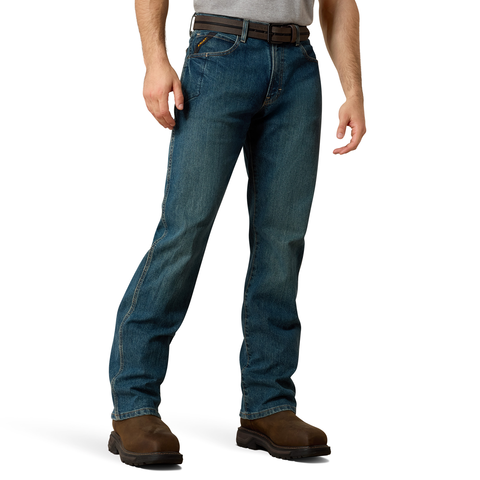 Ariat Men's Rebar M4 Relaxed DuraStretch Basic Boot Cut Jean - Work World - Workwear, Work Boots, Safety Gear