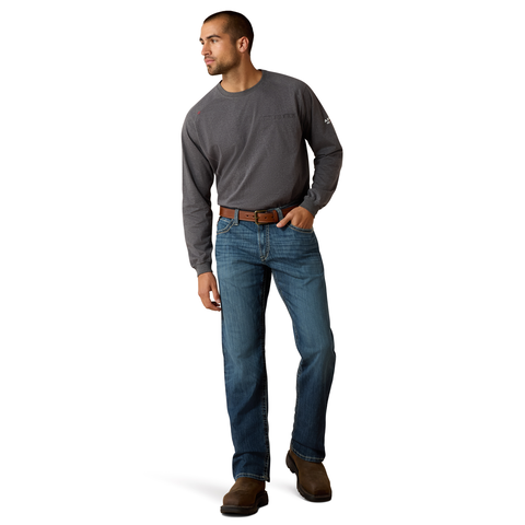 Ariat Men's FR M4 Relaxed Stretch DuraLight Boundary Boot Cut Jean - Work World - Workwear, Work Boots, Safety Gear