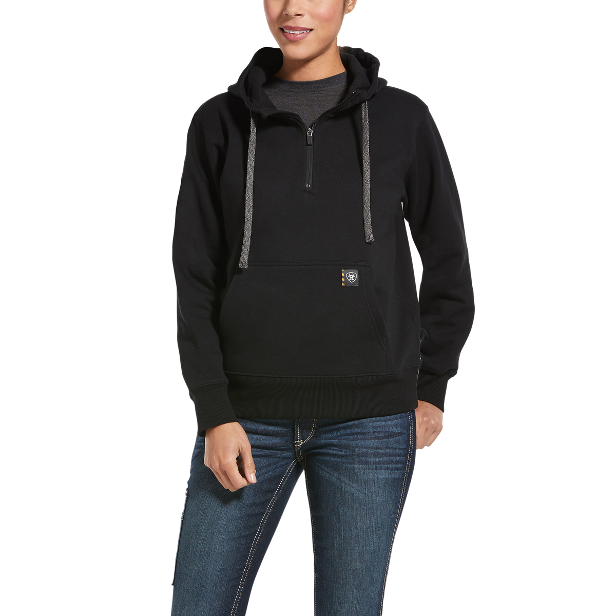 Ariat(W) Rebar Skill Set Hoodie Sweatshirts & Hoodies Ariat Black 1XL Plus