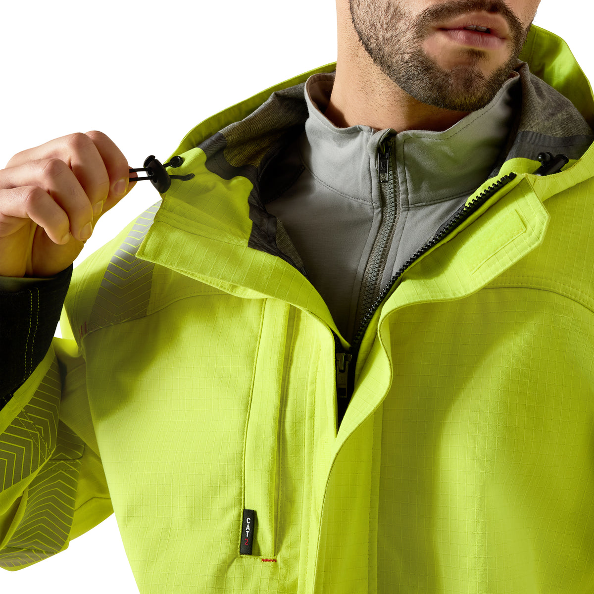 Ariat Men's FR Hi-Vis C3 Waterproof Hooded Jacket