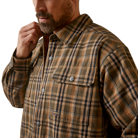 Ariat Men&#39;s Rebar Flannel Insulated Shirt Jacket - Work World - Workwear, Work Boots, Safety Gear