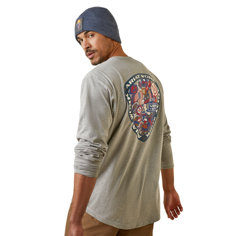 Ariat Rebar Workman Patches Graphic Long Sleeve T-Shirt - Work World - Workwear, Work Boots, Safety Gear
