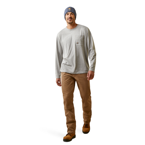 Ariat Men&#39;s Rebar Workman Patches Long Sleeve T-Shirt - Work World - Workwear, Work Boots, Safety Gear