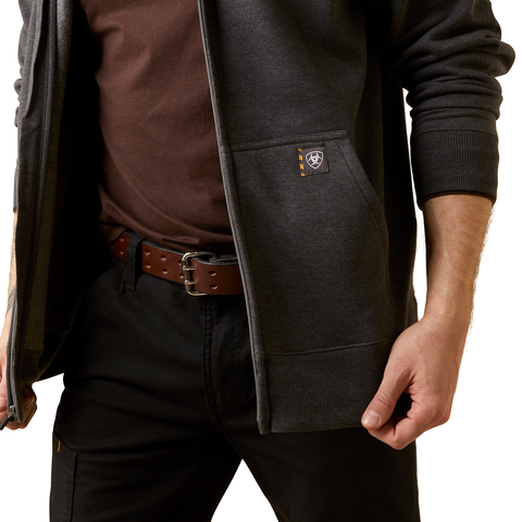 Ariat Men&#39;s Rebar Born For This Graphic Full Zip Hoodie - Work World - Workwear, Work Boots, Safety Gear