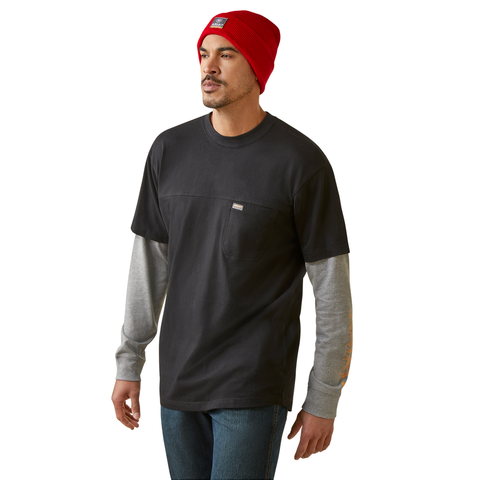 Ariat Men&#39;s Rebar CottonStrong Dually Long Sleeve T-Shirt - Work World - Workwear, Work Boots, Safety Gear