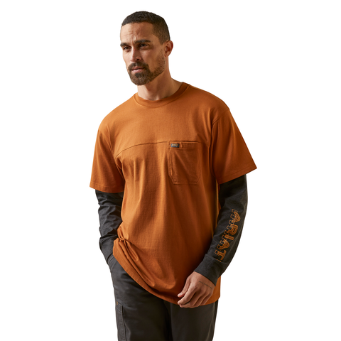 Ariat Men&#39;s Rebar CottonStrong Dually Long Sleeve T-Shirt - Work World - Workwear, Work Boots, Safety Gear