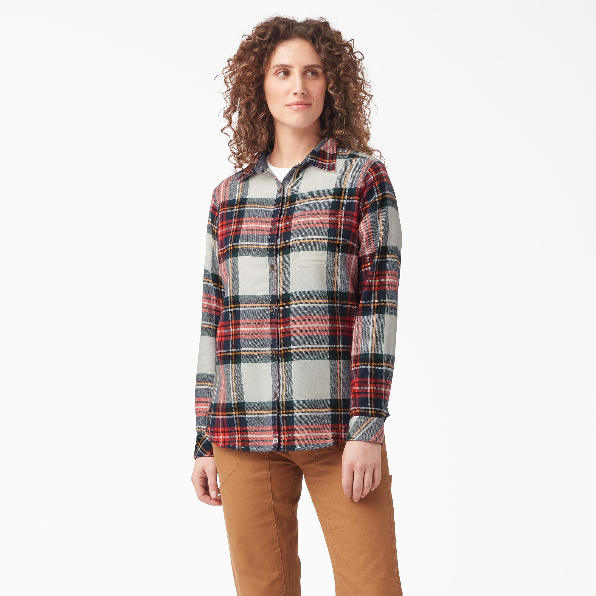 Dickies Women's Long Sleeve Flannel Shirt - Work World - Workwear, Work Boots, Safety Gear