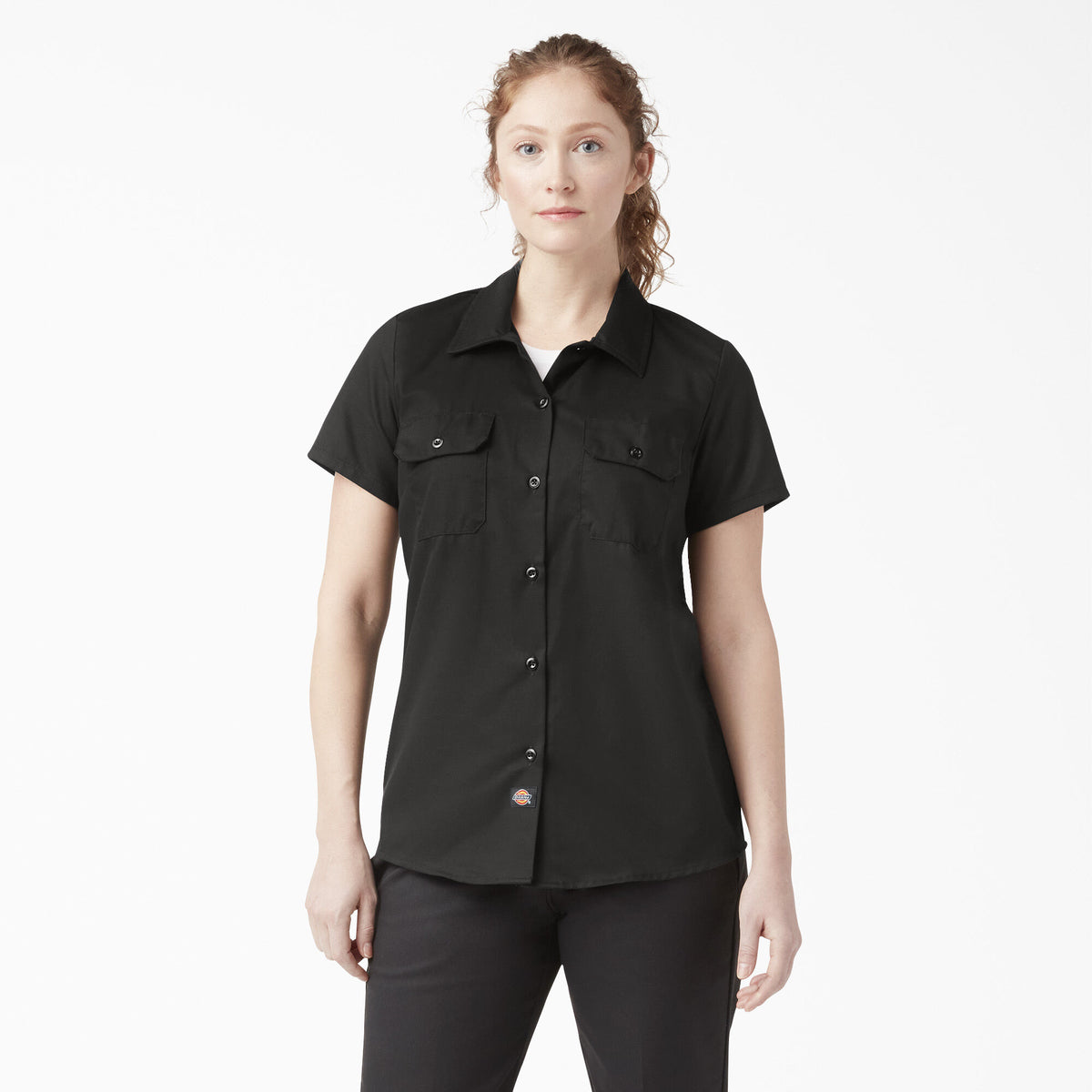 Dickies Women&#39;s 574 Original Button-Up Short Sleeve Work Shirt - Work World - Workwear, Work Boots, Safety Gear