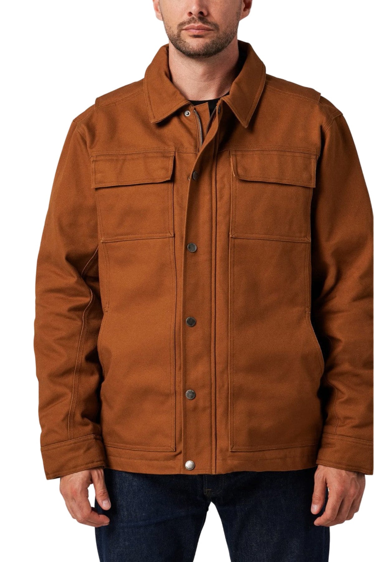 Lucky Brand Workwear Men's Canvas Chore Quilted Lined Jacket - Work World - Workwear, Work Boots, Safety Gear