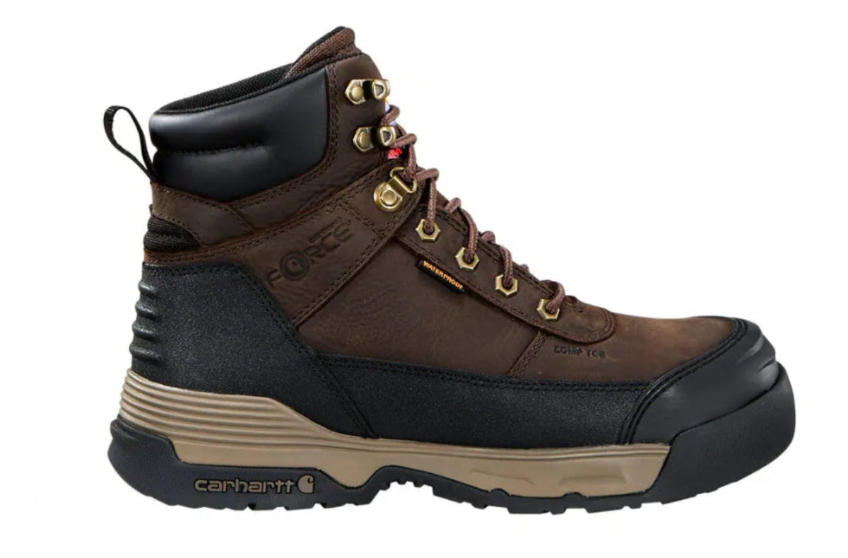 Carhartt Men's Force HD Insulated 6" Waterproof Comp Toe Work Boot Work Boots Carhartt Dark Brown 10 M
