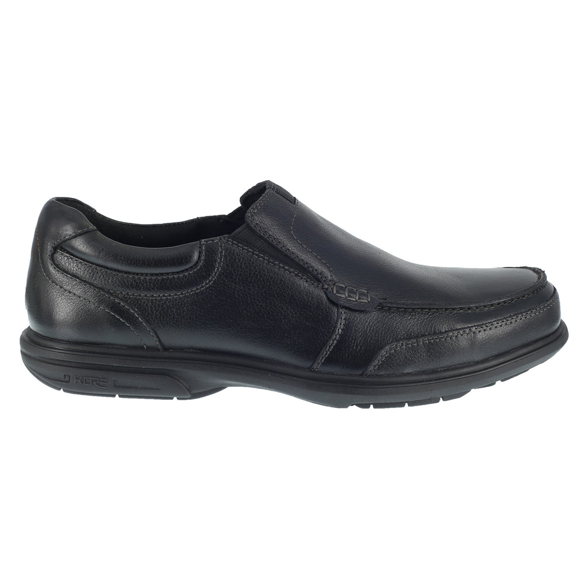 Florsheim Men's Loedin Slip-On Oxford Steel Toe Work Shoe Work Shoes Florsheim Black 10 3E