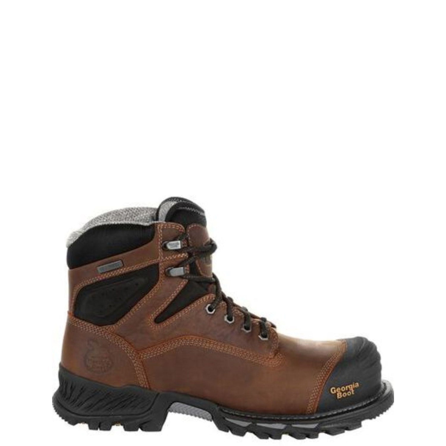 Georgia Boot Men's Rumbler 8" Industrial Work Boot - Composite Toe, Waterproof, Slip & Oil Resistant